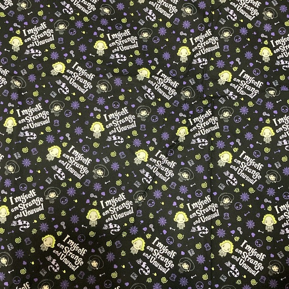 Beetlejuice printed cotton fabric - Picture 1 of 4